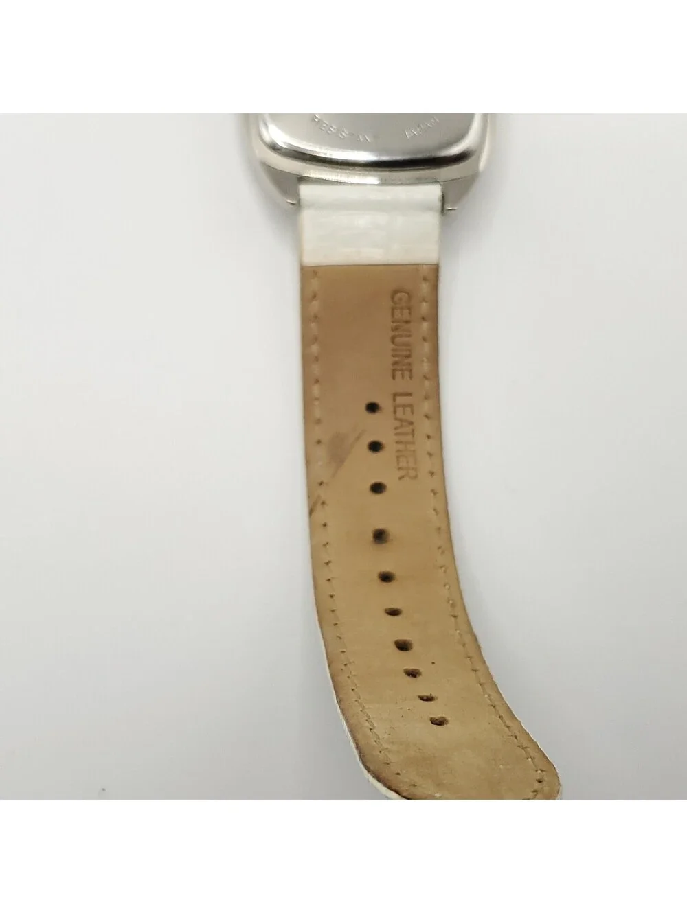 Joan Rivers Classics Watch New Battery White Band 38mm Square MOP Dial